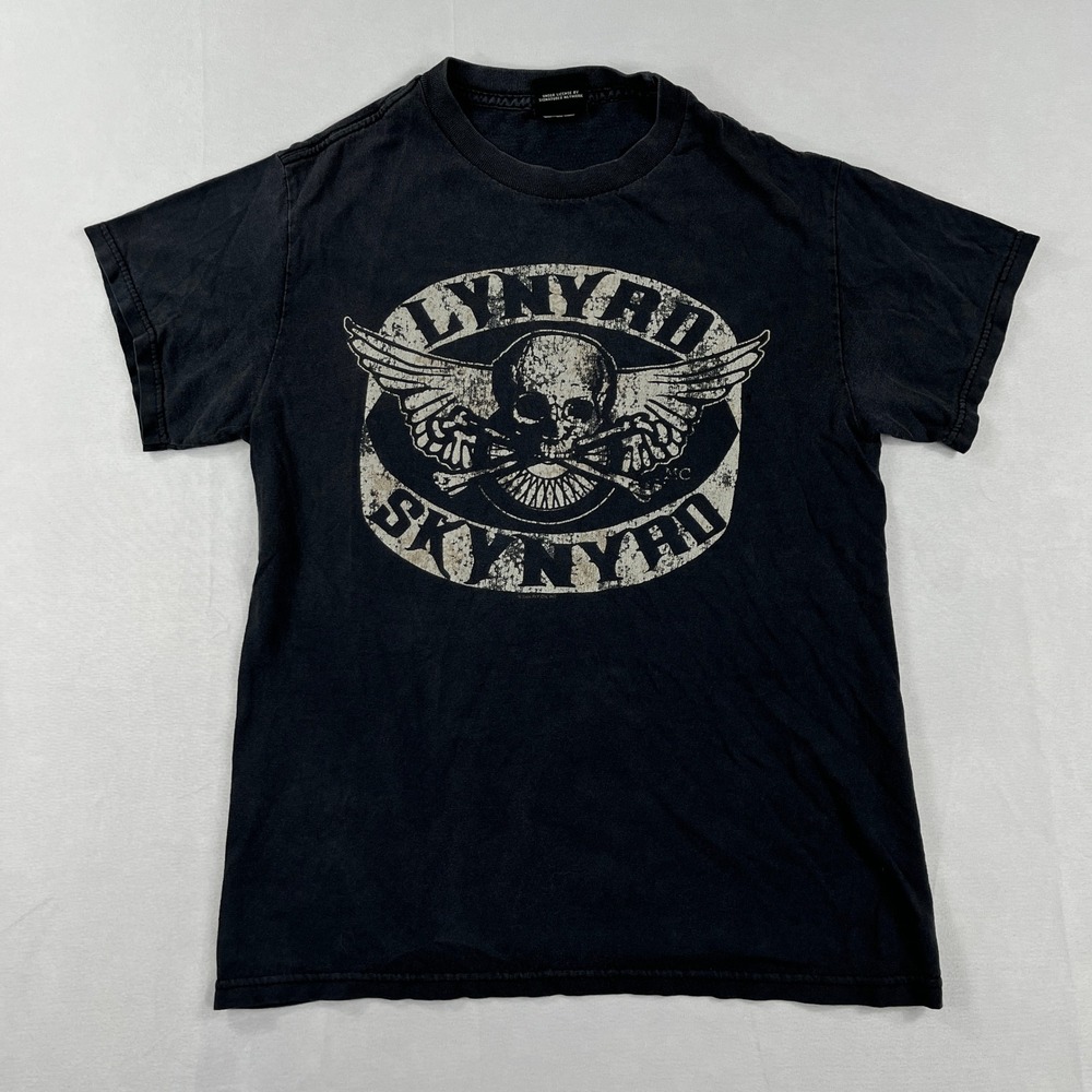 Winterland Lynyrd Skynyrd T-Shirt Skull Wings Graphic Black Mens‎ Small 2004